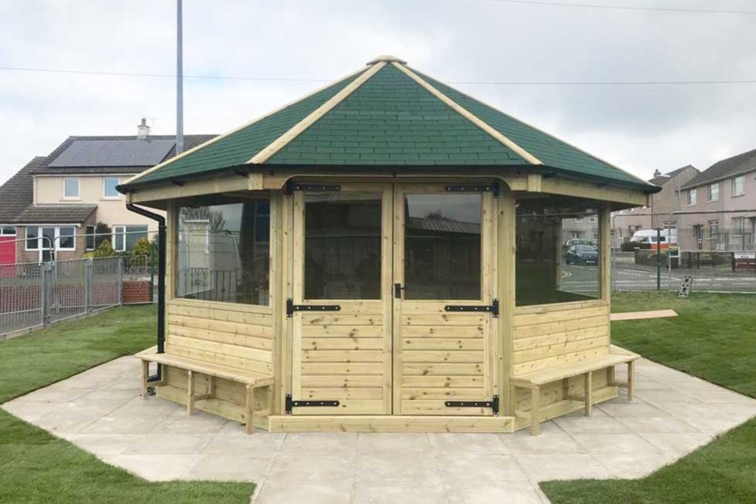Enclosed outdoor classrooms